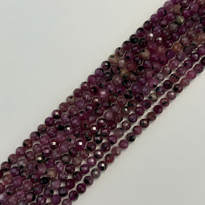 Ruby Faceted Round Beads image 8