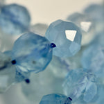 Aquamarine Faceted Round Gemstone Beads - AAA Quality image 2