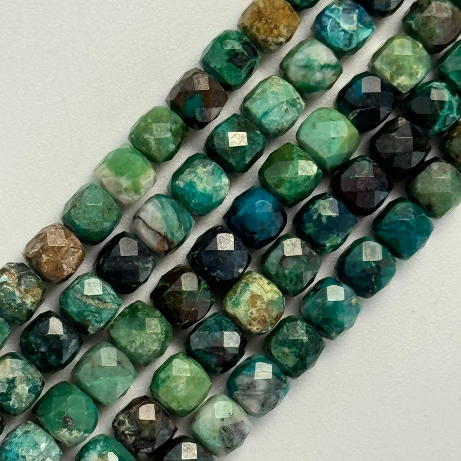 Chrysocolla Square Beads image 0