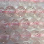 Aquamarine Morganite Faceted Round Beads (3.5mm) image 5