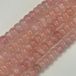 Rose Quartz Flat Rondelle Polished Beads image 5