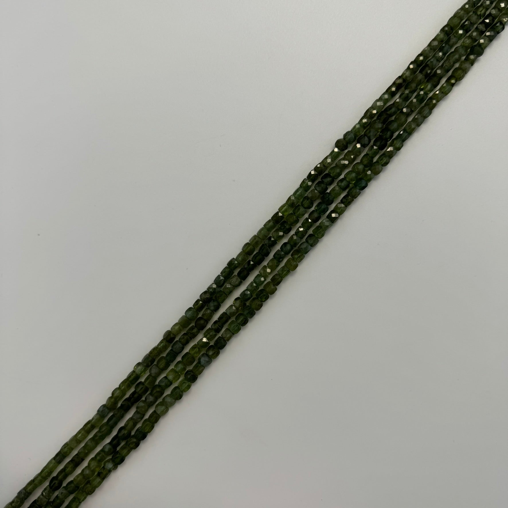 Green Apatite Square Beads image 5