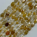 Golden Healer Rectangular Faceted Cushion Cut 10xÂ8 mm Beads image 5