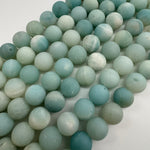 Ocean Jasper AAA Frosted Round Beads image 2