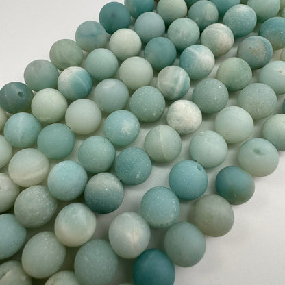Ocean Jasper AAA Frosted Round Beads image 2