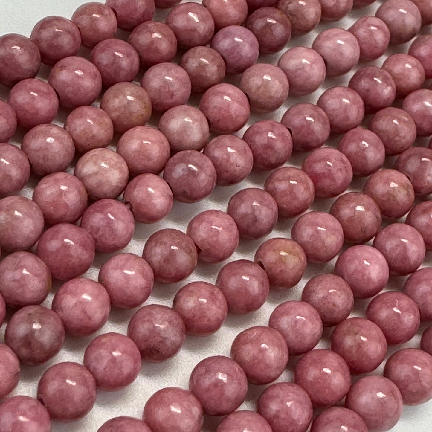 Rhodonite AA Polished Round Beads image 9