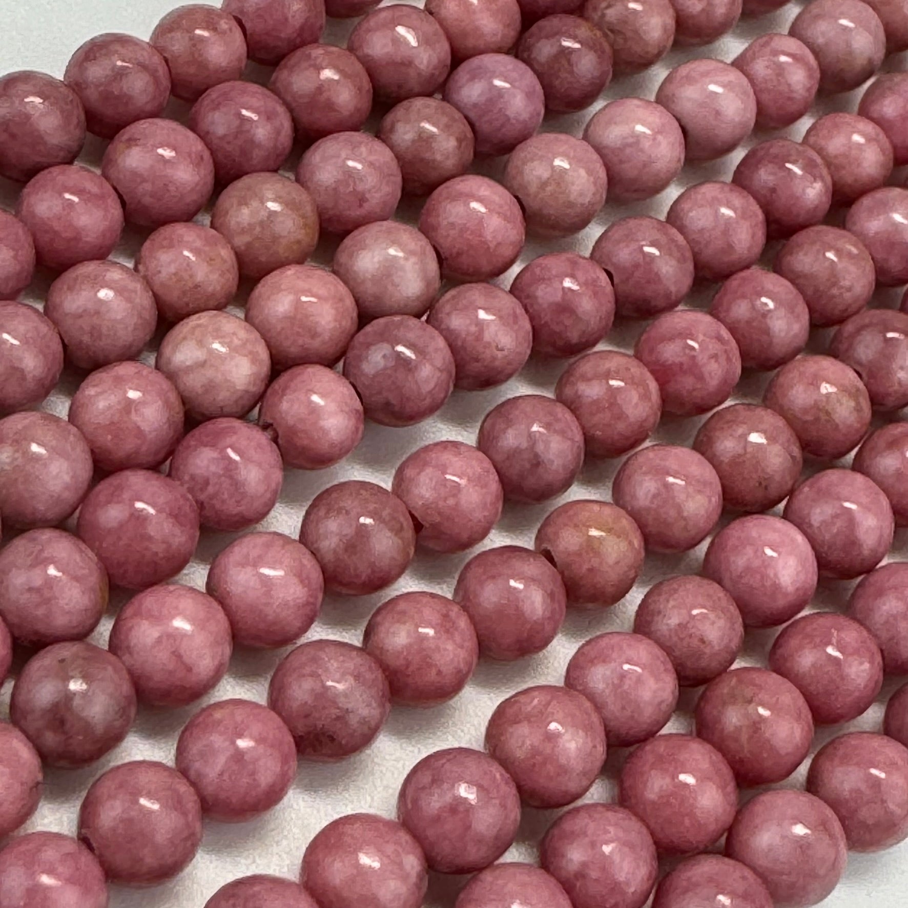 Rhodonite AA Polished Round Beads image 9