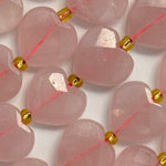 Rose Quartz Faceted Heart 12ÃƒÆ’Ã†â€™Ãƒâ€ Ã¢â‚¬â„¢ÃƒÆ’Ã‚Â¢ÃƒÂ¢Ã¢â‚¬Å¡Ã‚Â¬ÃƒÂ¢Ã¢â€šÂ¬Ã‚Â12 mm Beads image 1