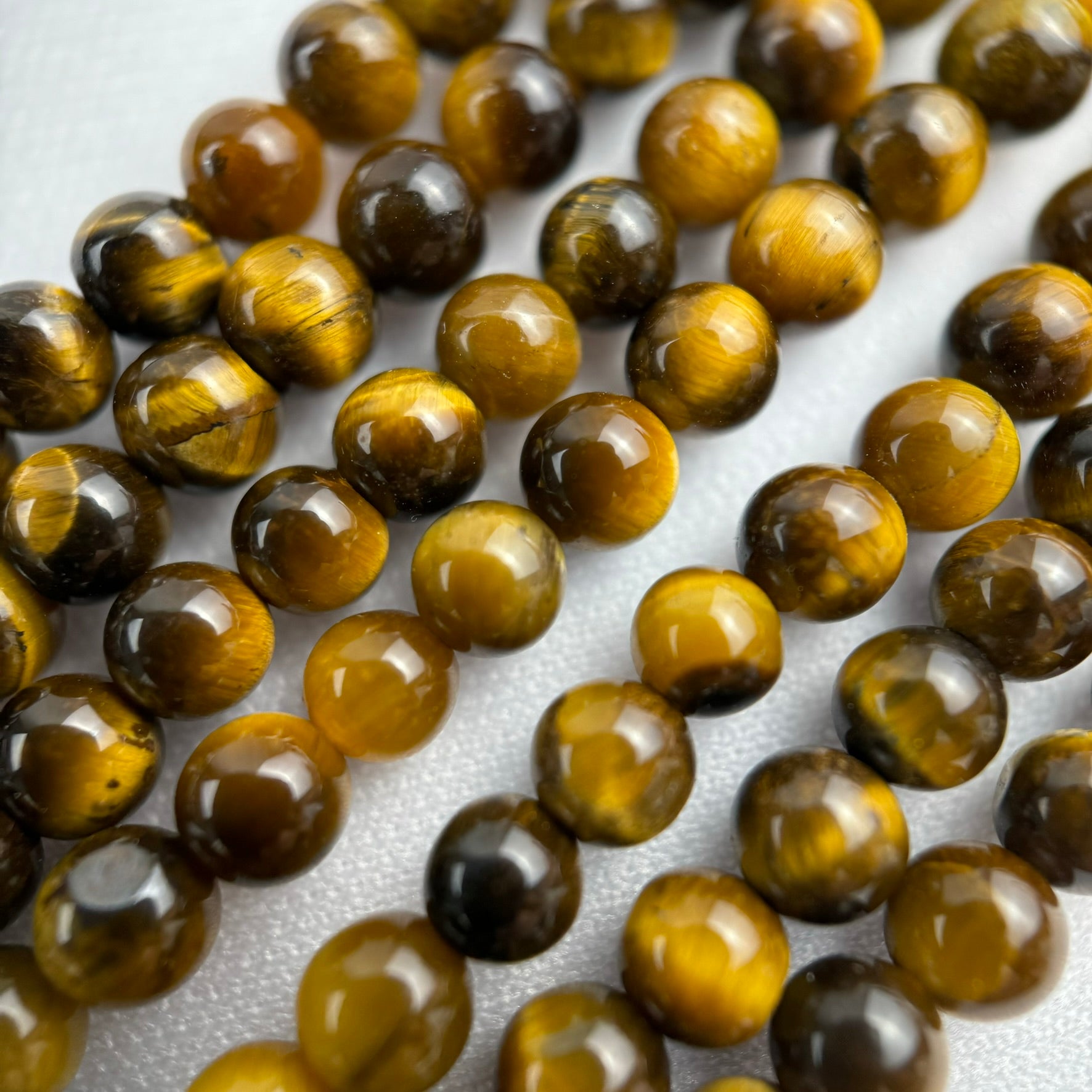 Brown Tiger's Eye Polished Round Beads image 3