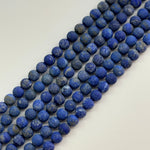 Lapis Lazuli Frosted Round Beads image 3