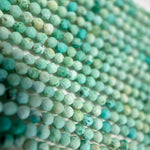 Peruvian Turquoise Faceted Round Beads image 4