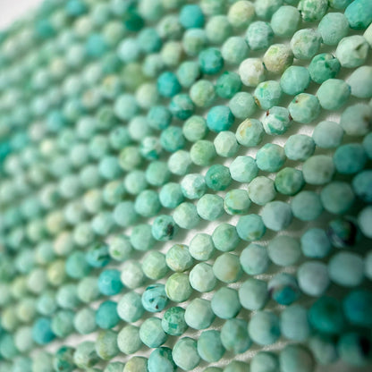 Peruvian Turquoise Faceted Round Beads image 4