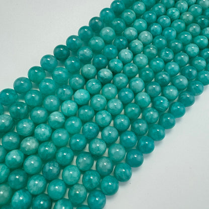 Peruvian Amazonite AAA Polished Round Gemstone Beads image 3