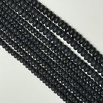 Black Onyx Frosted Rondelle Beads image 5