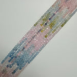 Morganite Aquamarine Faceted Round Beads - AAA Quality image 6