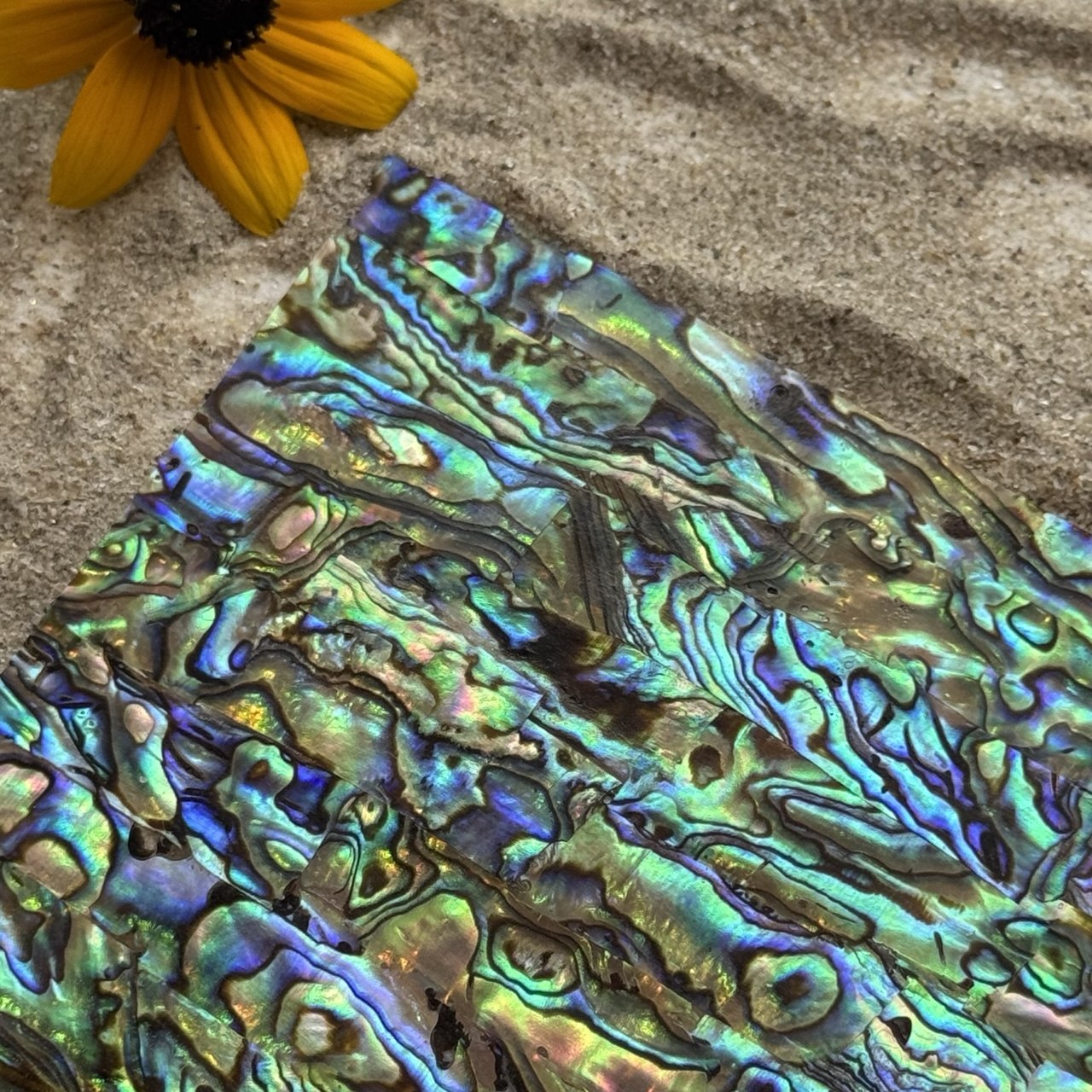 Natural Abalone Shell Inlay Sheet for Jewelry Making & Crafts