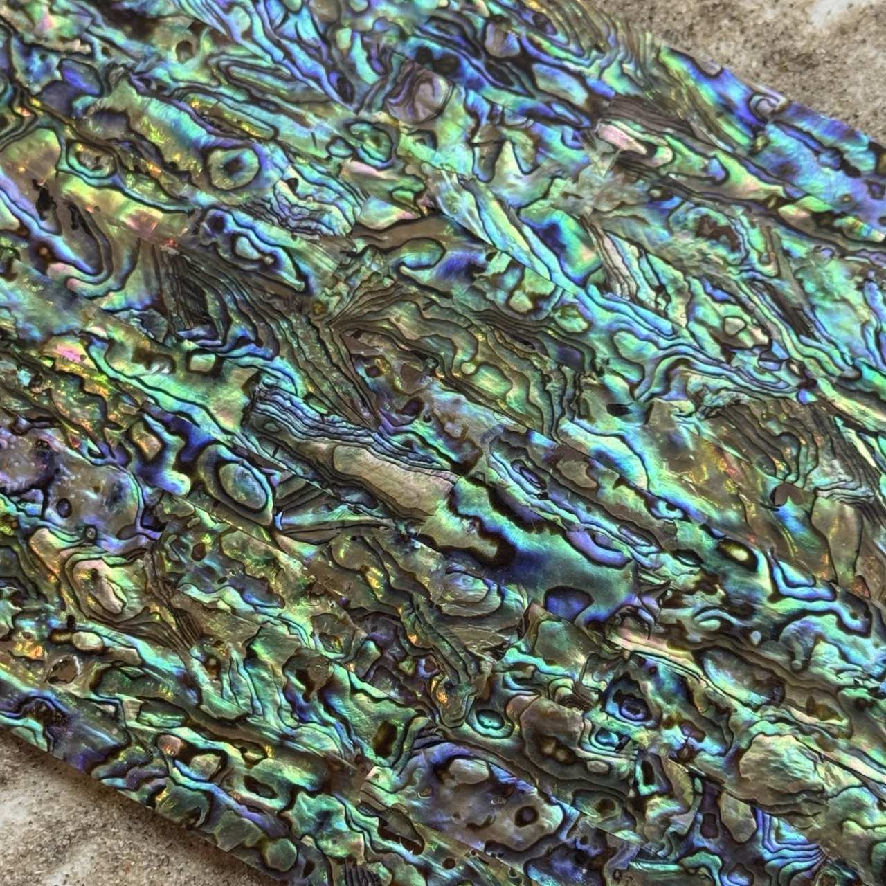 Natural Abalone Shell Inlay Sheet for Jewelry Making & Crafts