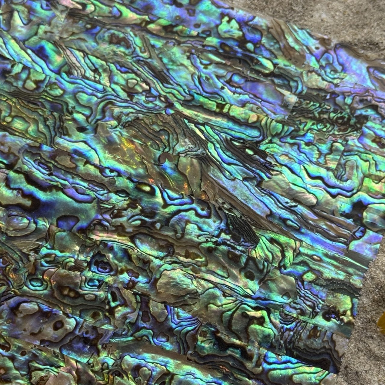 Natural Abalone Shell Inlay Sheet for Jewelry Making & Crafts