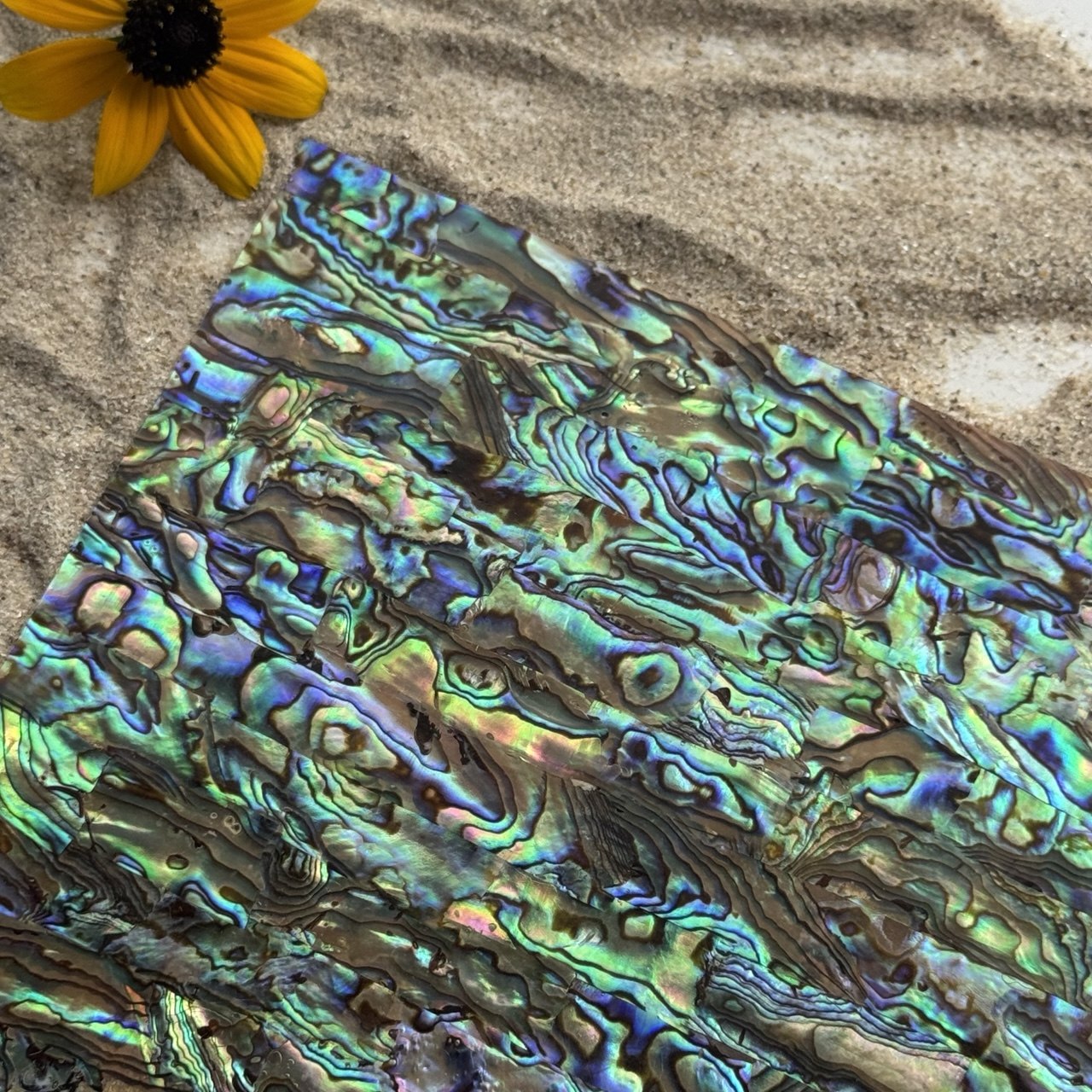 Natural Abalone Shell Inlay Sheet for Jewelry Making & Crafts
