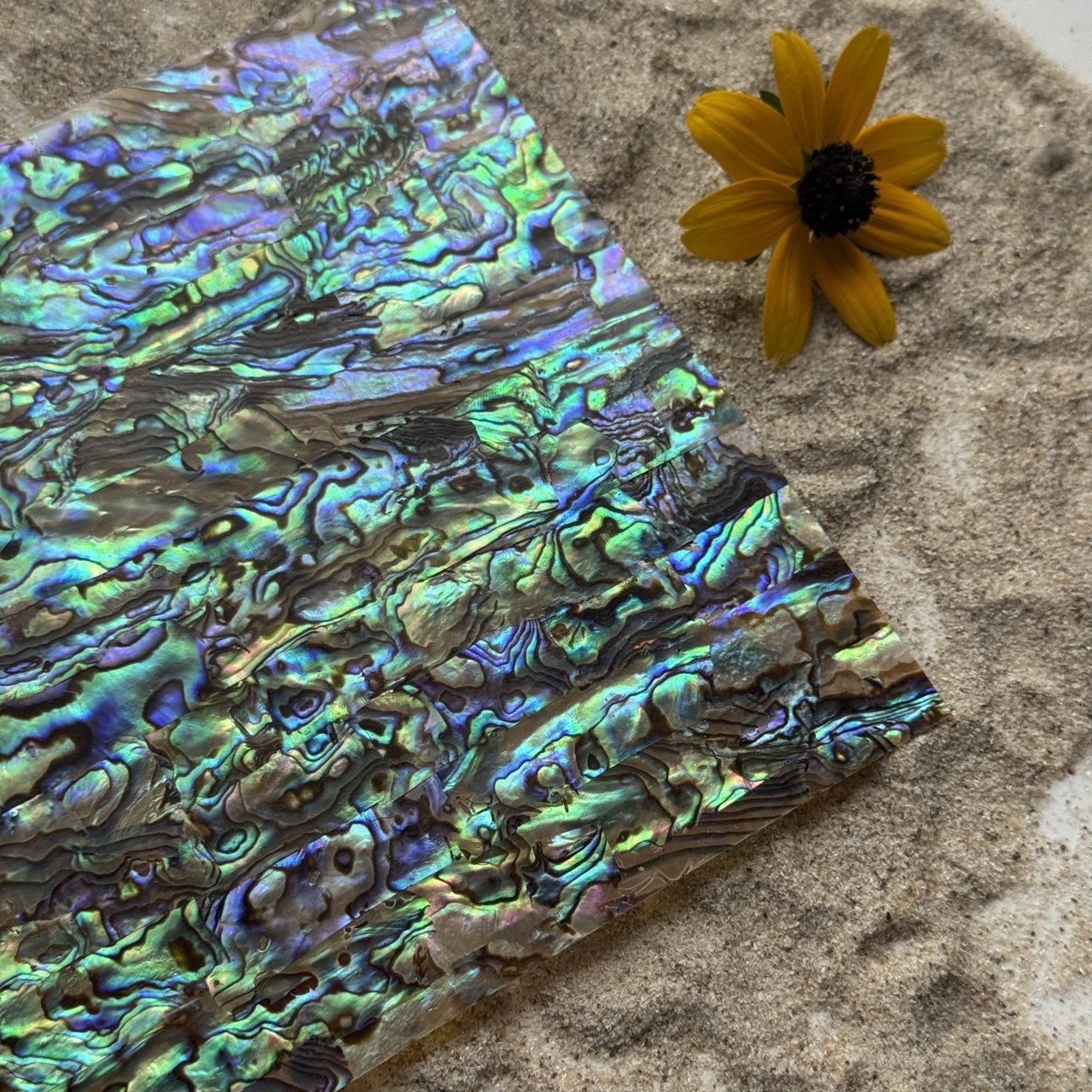 Natural Abalone Shell Inlay Sheet for Jewelry Making & Crafts