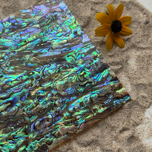 Natural Abalone Shell Inlay Sheet for Jewelry Making & Crafts