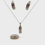Sapphire & Ruby Handmade Jewelry Set