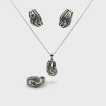 Jewelry Set: Ruby & Emerald (Multi-Gemstone Jewelry)