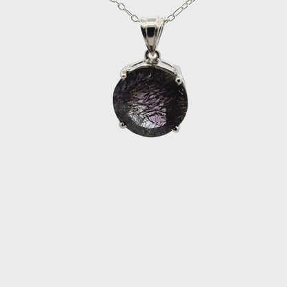 Sacred Seven Pendant – Deep-Tone Prong Set Faceted Natural Gemstone in 925 Sterling Silver