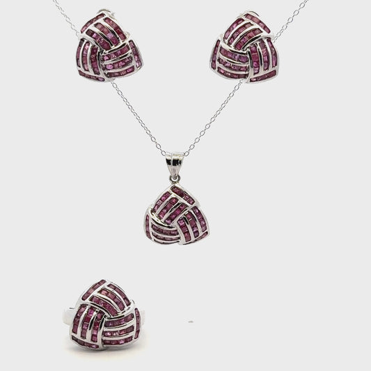 Ruby Jewelry Set
