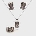 Ruby & Sapphire Jewelry Set