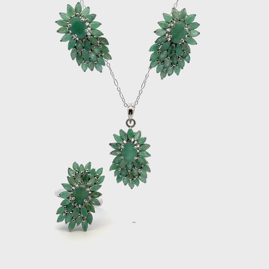 Emerald Jewelry Set