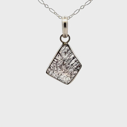 Sacred Seven Trapezoid Pendant Necklace – Natural Crystal Jewelry in 925 Sterling Silver