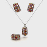 Ruby & Sapphire Jewelry Set
