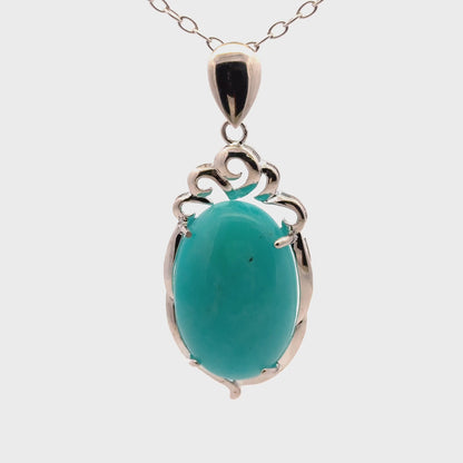 Amazonite AAA Sterling Silver 925 Necklace