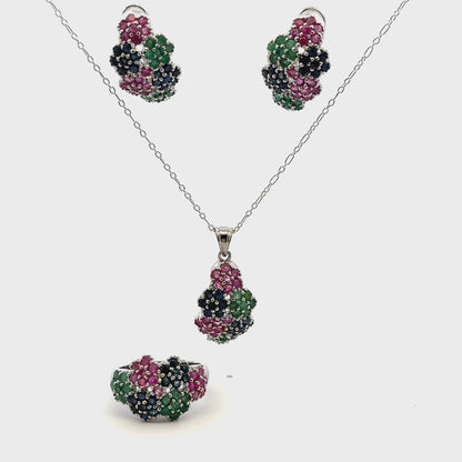 Ruby, Sapphire & Emerald Set
