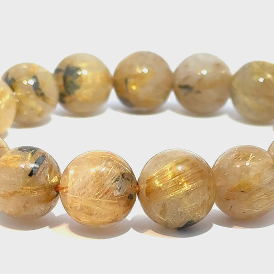 Golden Rutilated Quartz Bracelet – Premium Quality Natural Stone Accessory