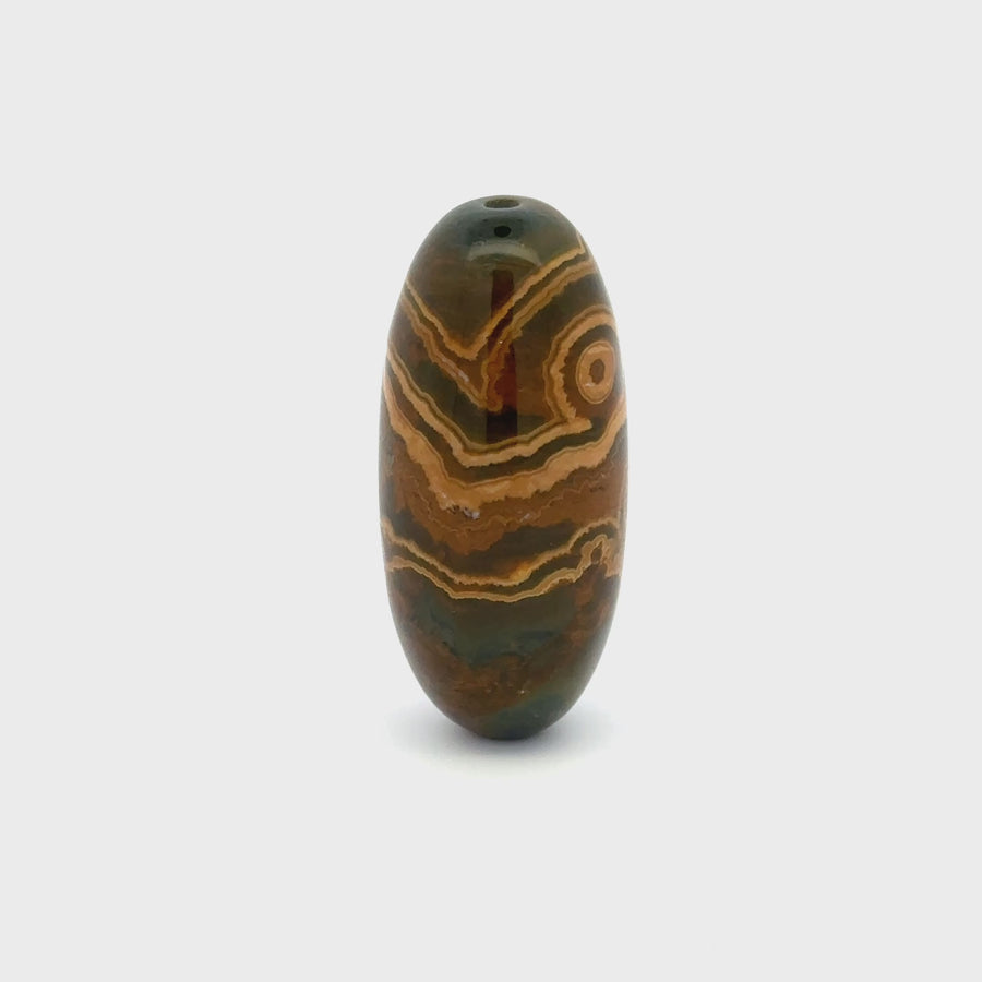 Ocean Jasper, Custom Cut Barrel Shaped