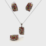 Ruby & Sapphire Jewelry Set