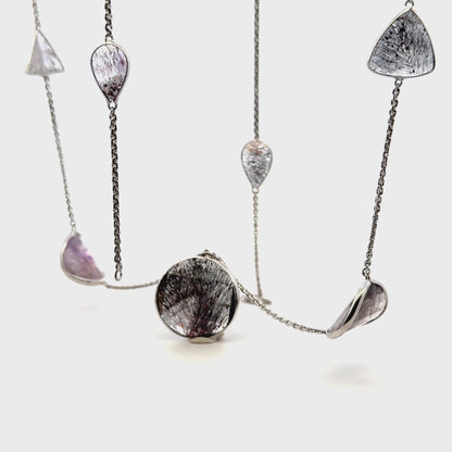 Fancy Japonais Cut Sacred Seven Necklace – 925 Sterling Silver – AAAA Quality
