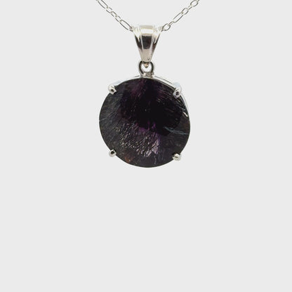 Sacred Seven Pendant – Faceted Natural Gemstone Jewelry in 925 Sterling Silver