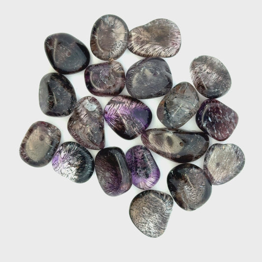 Sacred Seven / Super Seven Crystal Beads – Tumbled & Face Drilled