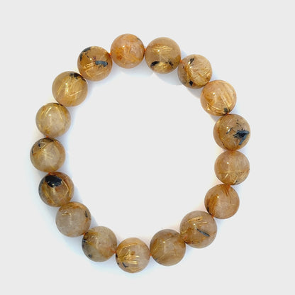 Golden Rutilated Quartz Bracelet – Premium Quality Natural Stone Accessory