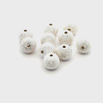 925 Sterling Silver Pack of 10 Lasered Diamond Balls