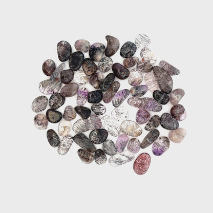 Super Seven / Sacred Seven Freeform Tumbled Face-Drilled Beads