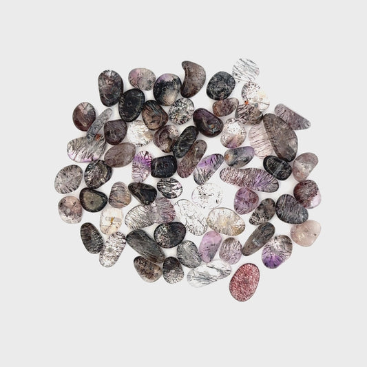 Super Seven / Sacred Seven Tumbled Face-Drilled Beads