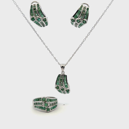 Emerald Jewelry Set