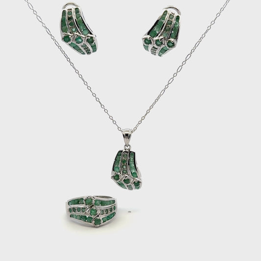 Emerald Jewelry Set