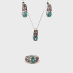 Ruby & Zircon Jewelry Set
