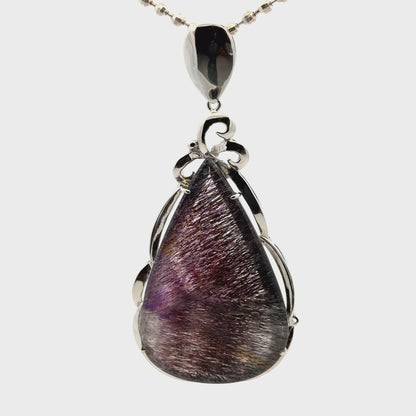Sacred Seven Teardrop Pendant – Hand Fabricated Jewelry in 925 Sterling Silver