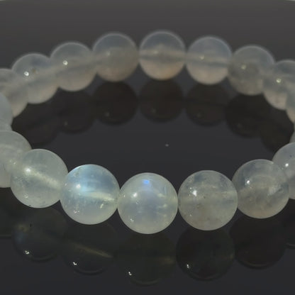 Rainbow Moonstone Bracelet – Shimmering Elegance for Every Occasion - (AAAA Quality)